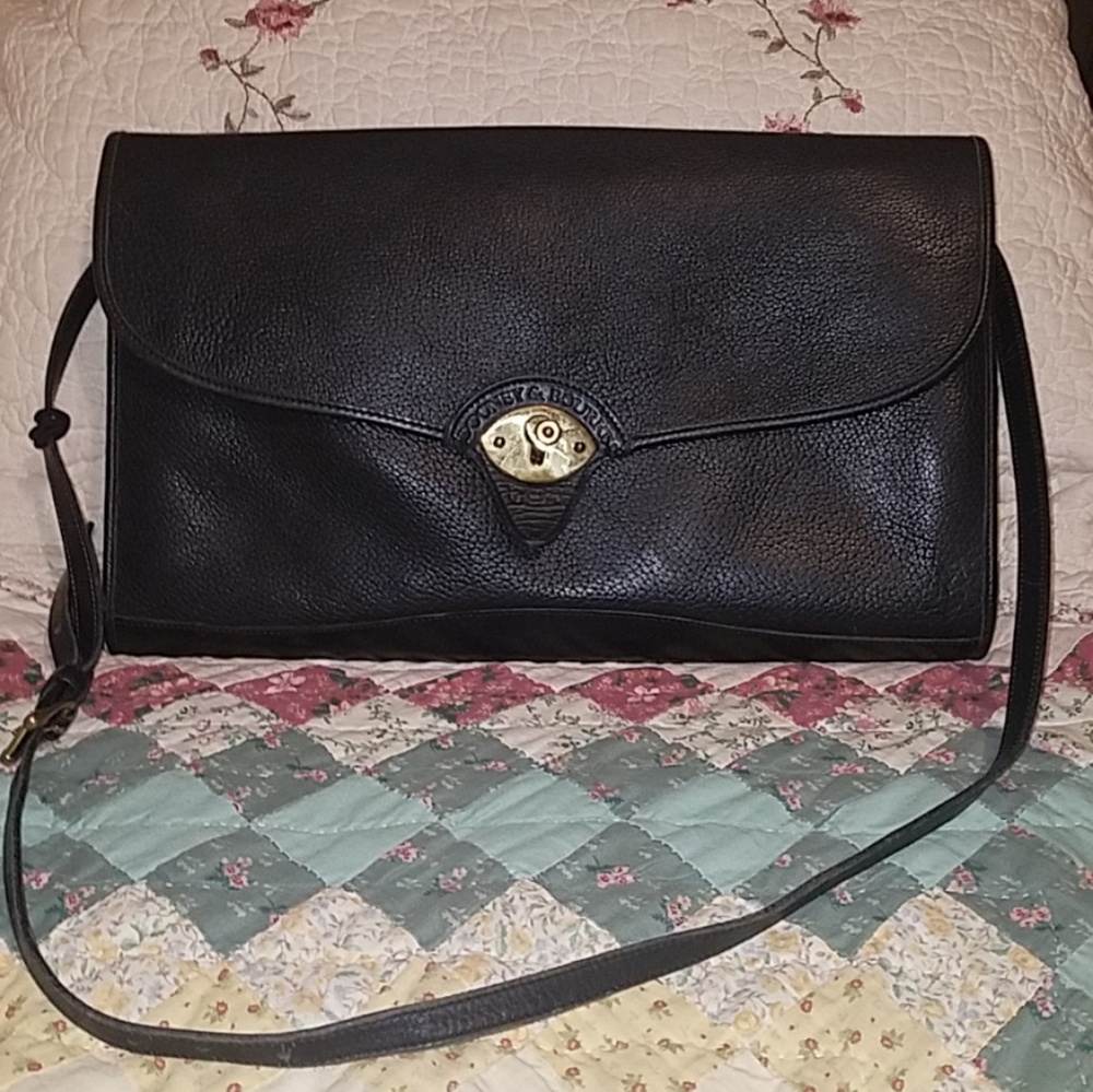 vintage Dooney & Bourke Cavalry portfolio black